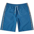 Polar Skate Co. Men's P Stripe City Swim Short in Police Blue