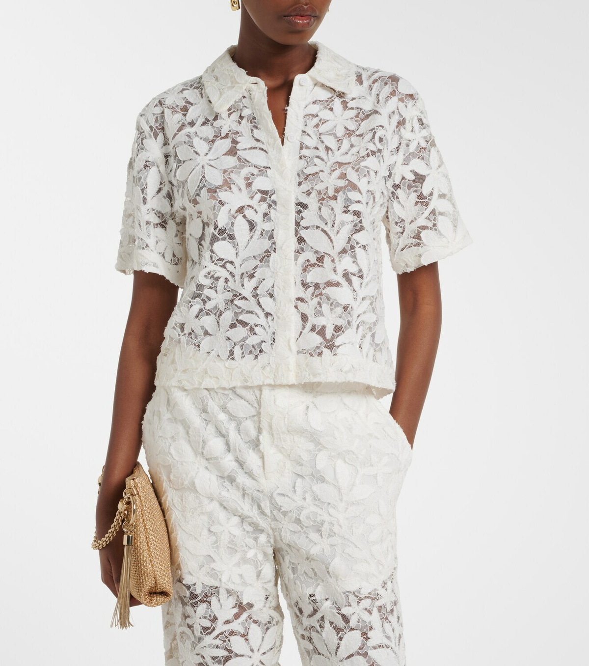 Simkhai Cotton lace shirt