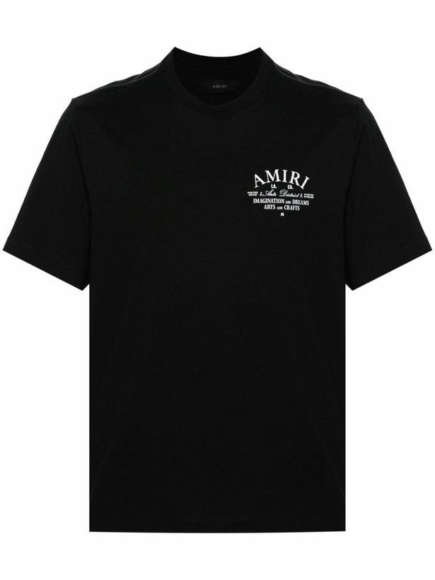 Photo: AMIRI Black Logo-Print T-Shirt
