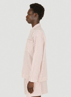 Classic Striped Sleep Shirt in Red