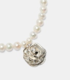 Magda Butrym Floral faux pearl pendant necklace