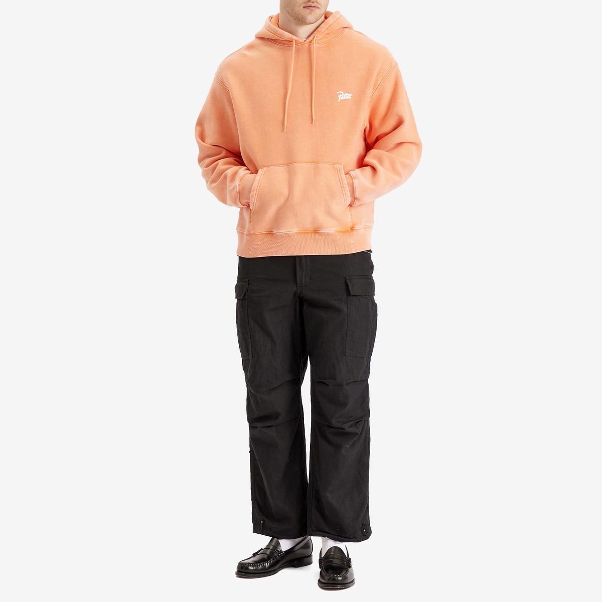 Patta Men's Classic Washed Hoodie in Melon