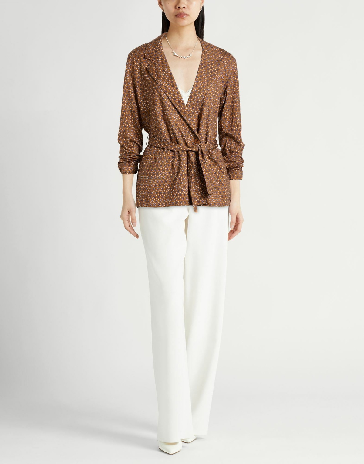 Majestic Filatures Womens Blazer in Brown