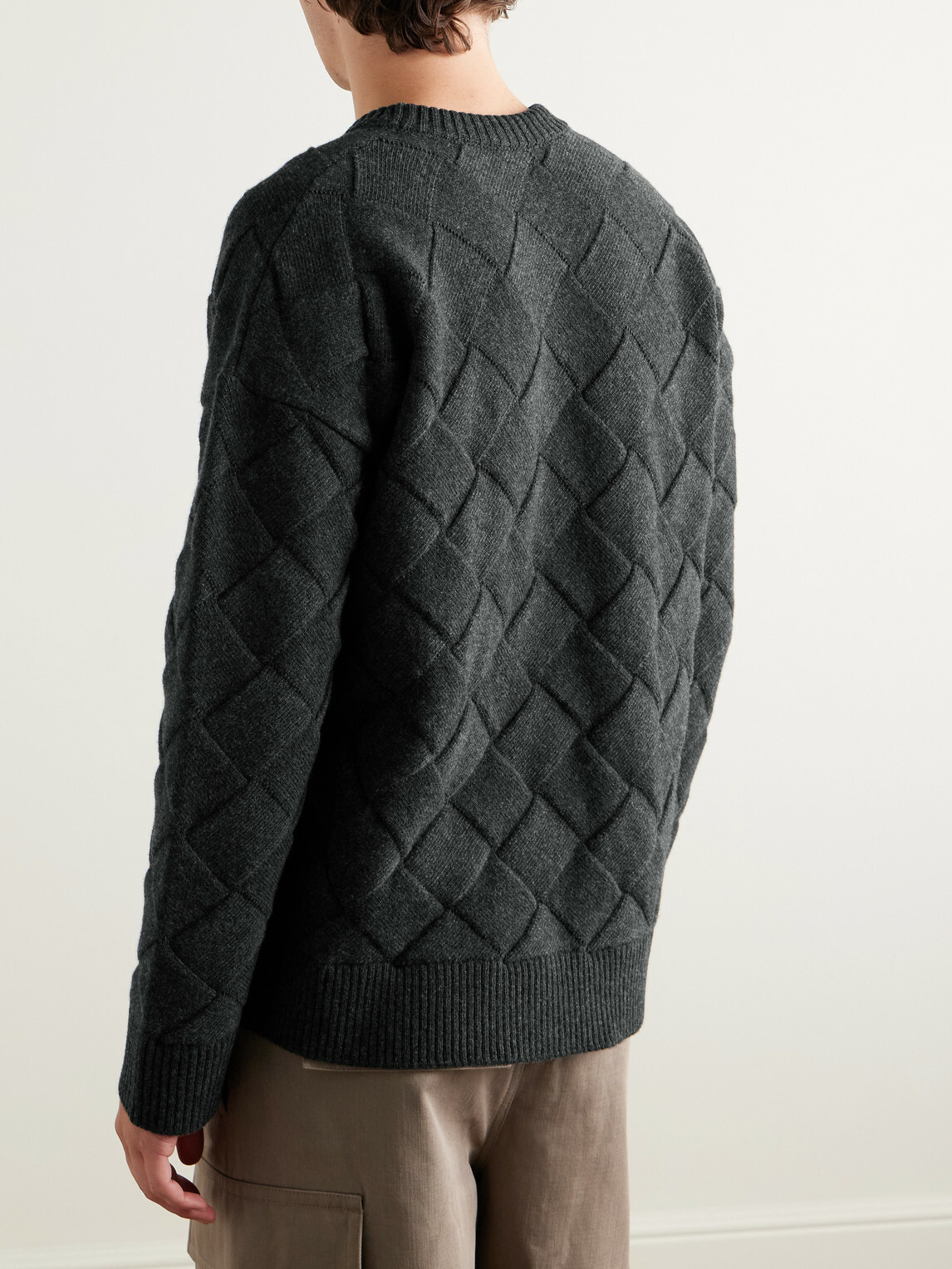 Bottega Veneta - Wool-Blend Sweater - Gray