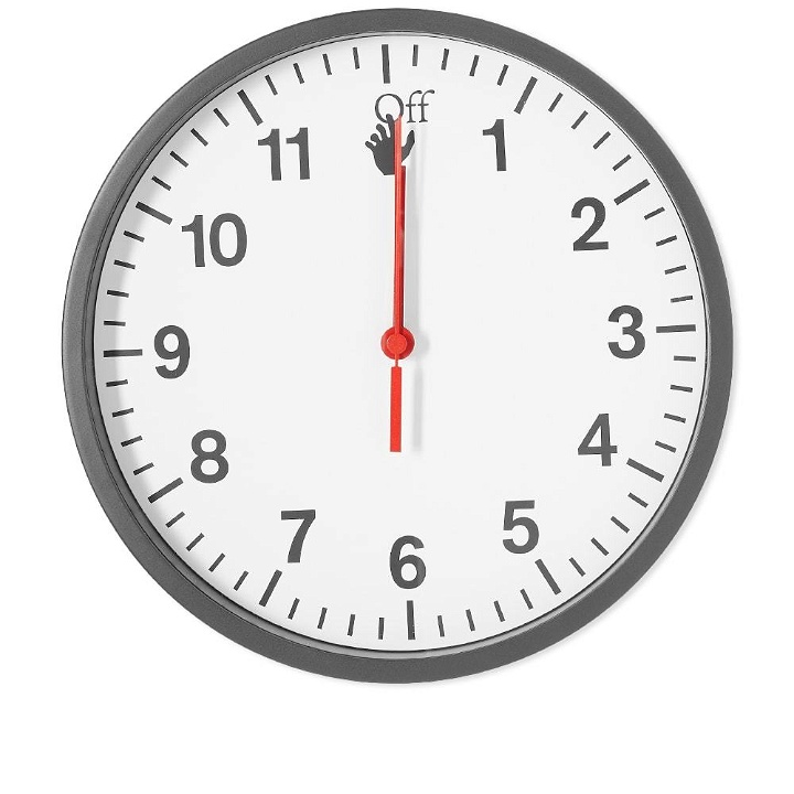 Photo: Off-White Logo Wall Clock