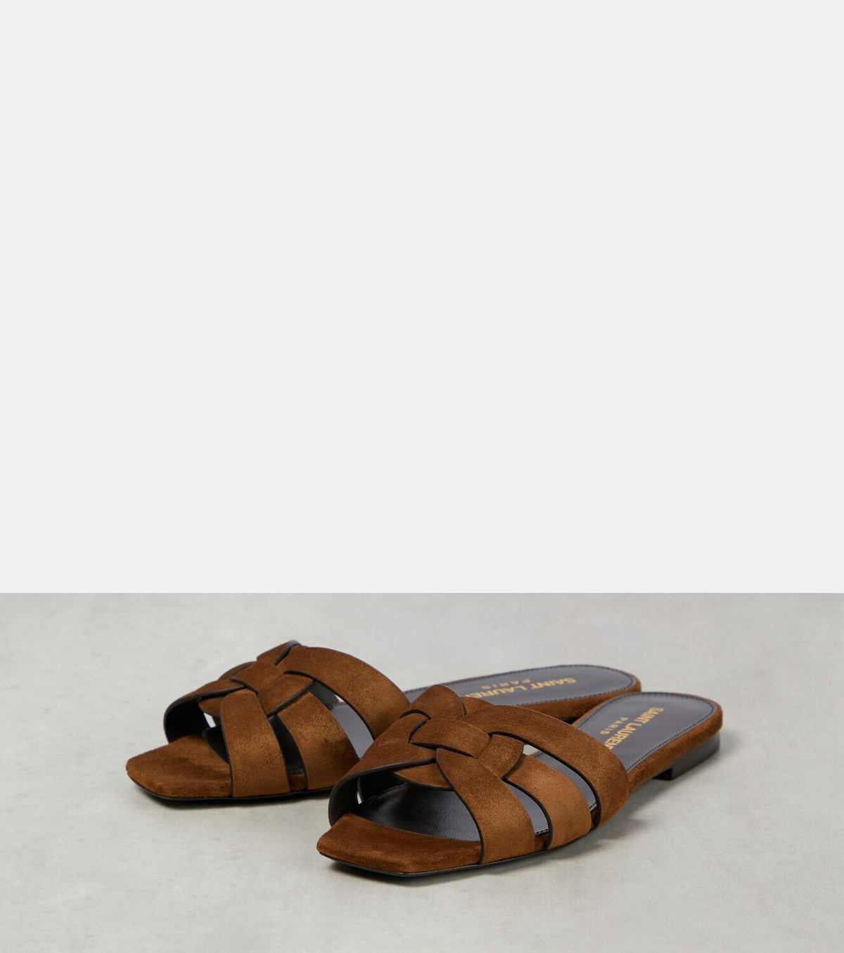 Saint Laurent Tribute Nu Pieds 05 suede slides Saint Laurent