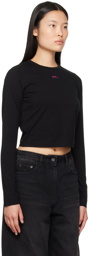 Juun.J SSENSE Exclusive Black Long Sleeve T-Shirt