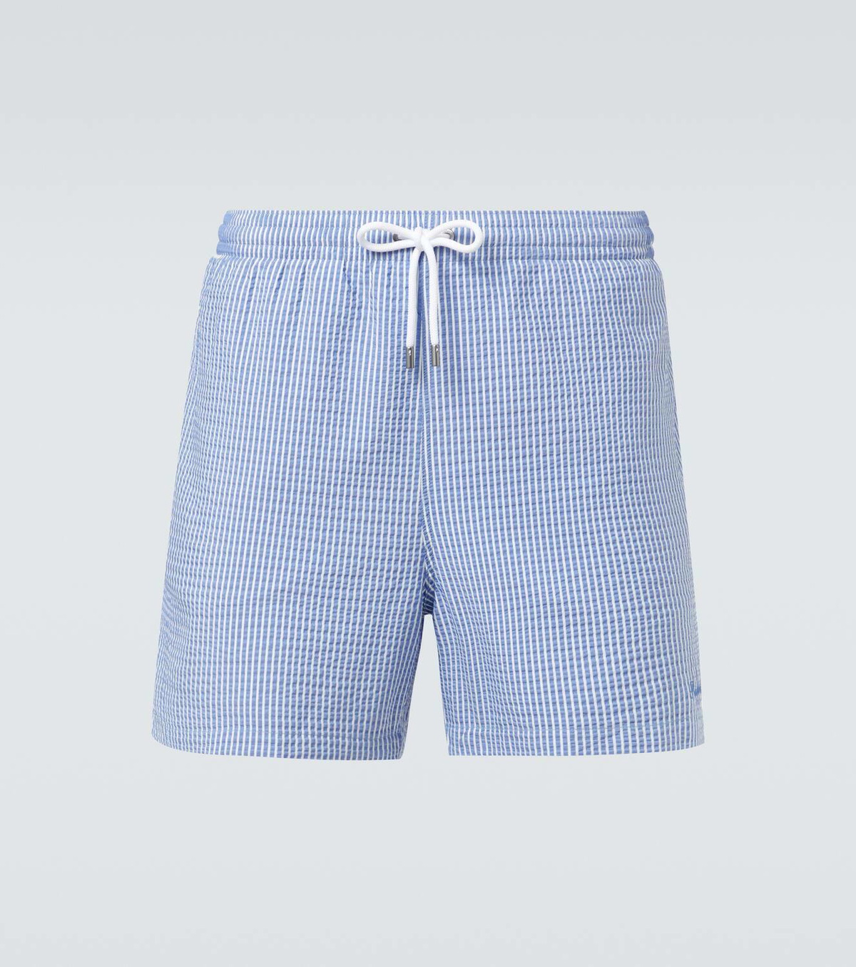 Ralph Lauren Purple Label Amalfi logo striped swim trunks