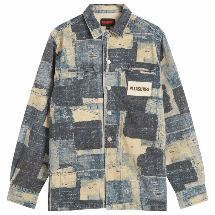 Photo: Pleasures Men's Boro Work Jacket in Indigo