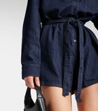 The Frankie Shop Wren denim playsuit