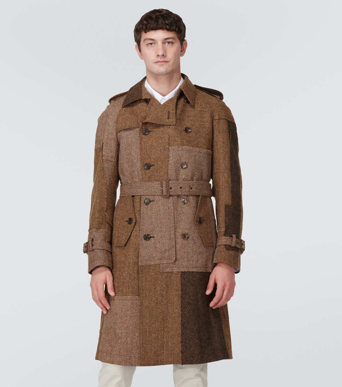 Junya Watanabe Patchwork tweed coat Junya Watanabe