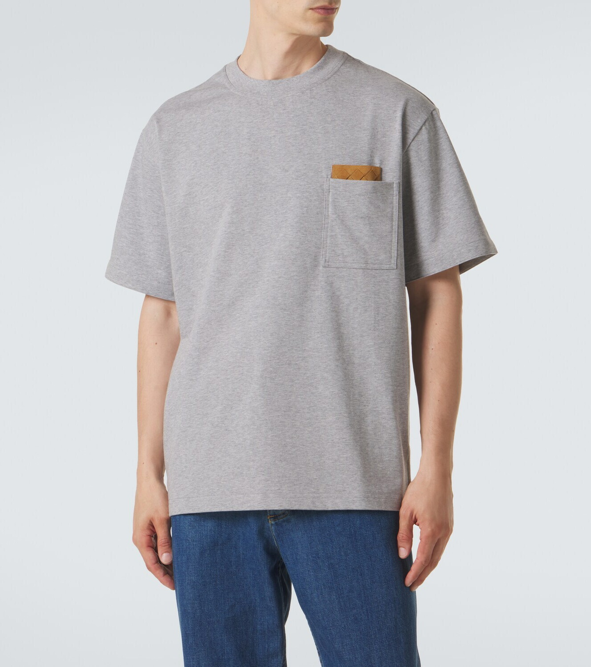 Bottega Veneta Intrecciato cotton-blend jersey T-shirt