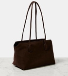 The Row Terrasse Medium suede shoulder bag