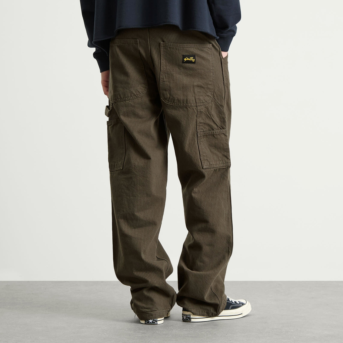 Stan Ray Men's Big Job Painter Pant in Overdyed Black Hickory