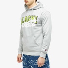 Creepz Men's Tagged Collegiate Hoodie in Heather Grey