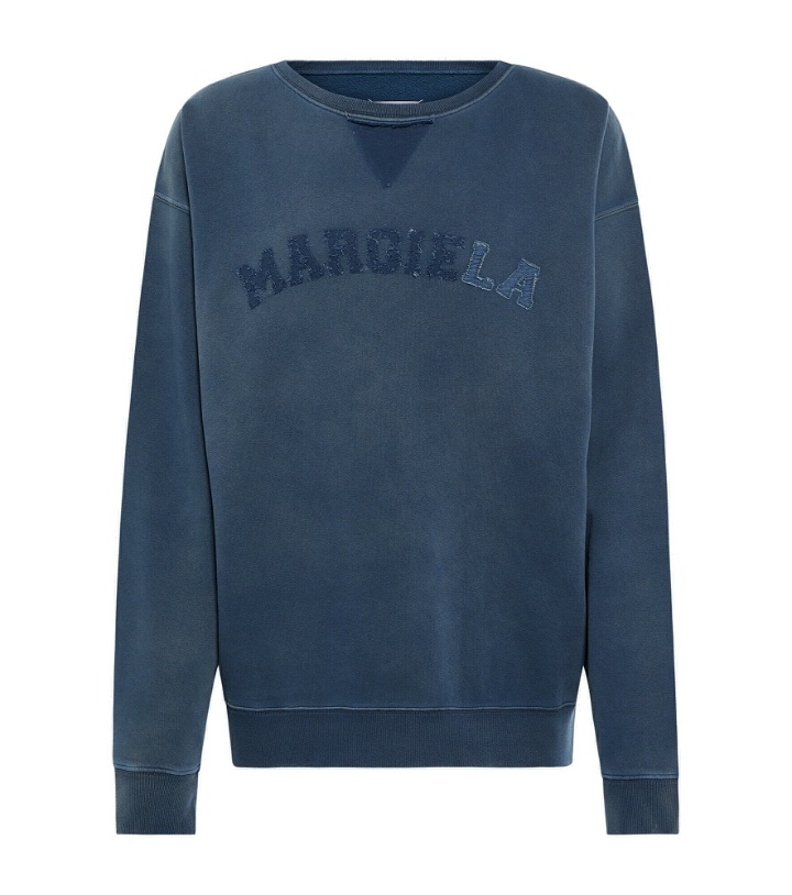 Photo: Maison Margiela - Logo cotton fleece sweatshirt