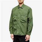 Uniform Bridge Men's Oversized Multi Pocket Shirt in Sage Green