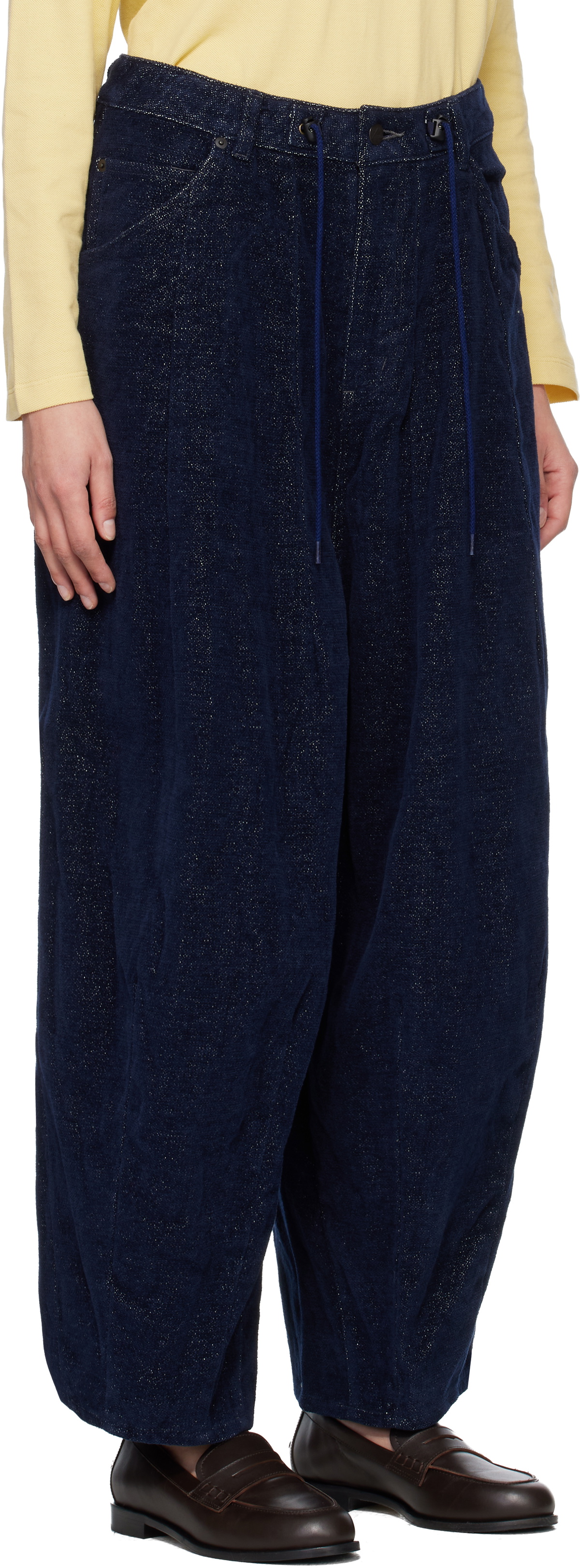 NEEDLES Navy H.D. Trousers