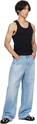 Mugler Black Logo Tank Top