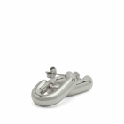 Missoma Women's Chubby Oval Small Hoop Earrings in Silver 