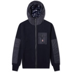 Moncler Grenoble Nylon Hooded Knitted Jacket