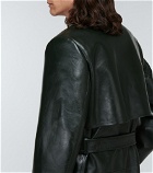 Bottega Veneta - Leather trench coat