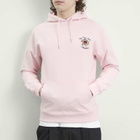 Drôle de Monsieur Men's Rose Slogan Hoodie in Light Pink