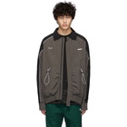 ADER error Black Oversized Patch Jacket