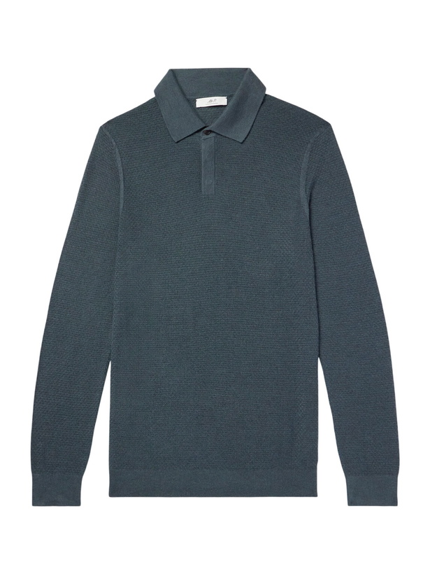 Photo: Mr P. - Cashmere and Silk-Blend Polo Sweater - Green
