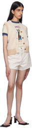 Re/Done Off-White 90s Low Slung Shorts