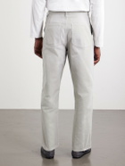 Maison Margiela - Wide-Leg Paint-Splattered Cotton-Canvas Trousers - Gray