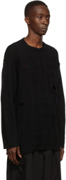 Yohji Yamamoto Black Silk Sweater