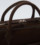 Métier Closer Slim suede briefcase