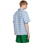 Prada Blue Striped Bahama Shirt