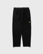 Stone Island Fleece Pants Gauzed Cotton And Nylon, Garment Dyed Black - Mens - Casual Pants