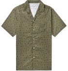 Officine Generale - Dario Camp-Collar Printed Cotton Shirt - Green