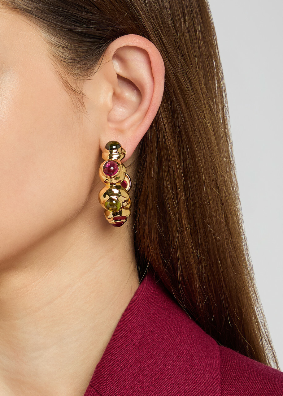 Joanna Laura Constantine Statement 18kt Gold-plated Hoop Earrings - One Size