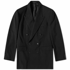 Balenciaga Men's Slim Fit Double Breasted Suit Jacket in Black