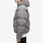 Cole Buxton Men's Hooded Insulated Jacket in Translucent Grey