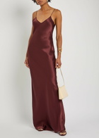 Nili Lotan Cami Silk Gown Red