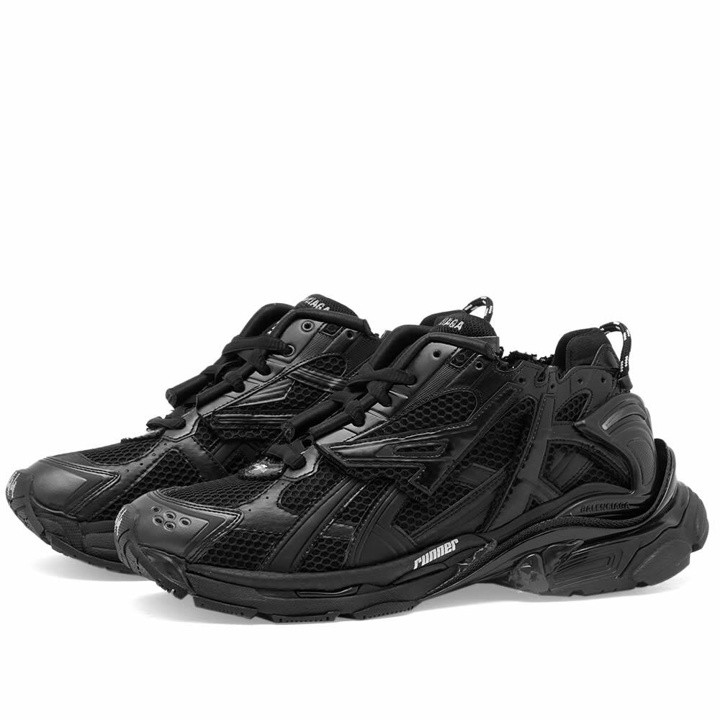 Photo: Balenciaga Men's Runner Sneakers in Black