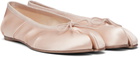Maison Margiela Pink Tabi Satin Ballerina Flats
