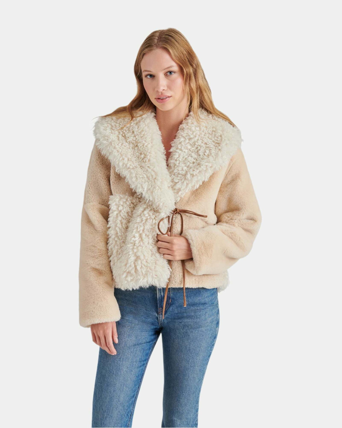 Steve Madden Winterlyn Coat in Natural