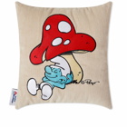 Butter Goods x The Smurfs Lazy Corduroy Pillow in Bone/Plaid