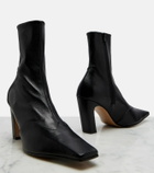 Khaite Nevada leather ankle boots