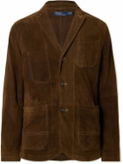 Polo Ralph Lauren - Topstitched Suede Blazer - Brown