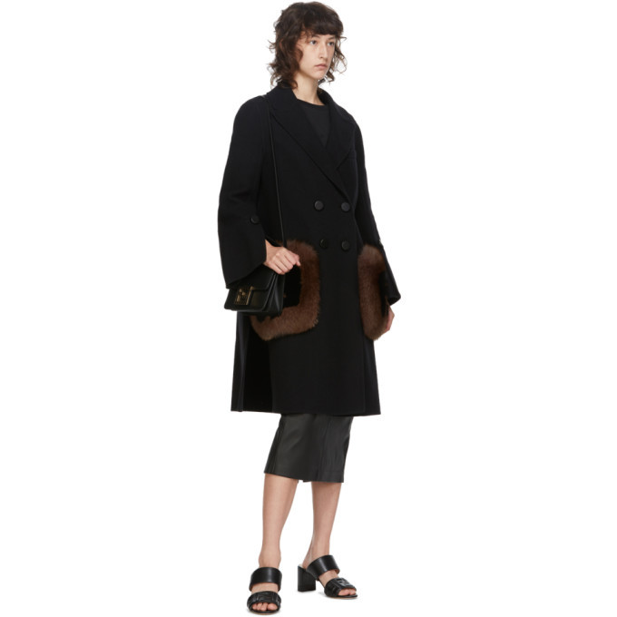 Fendi fur pocket on sale coat