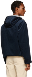 Brunello Cucinelli Navy Cotton Jacket