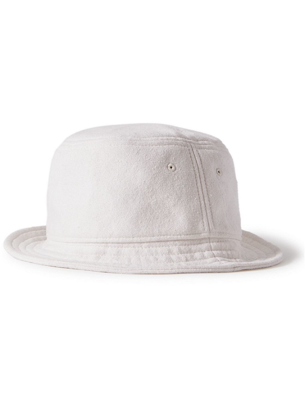 Photo: SSAM - Textured Organic Cotton and Silk-Blend Bucket Hat - White