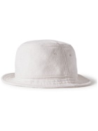 SSAM - Textured Organic Cotton and Silk-Blend Bucket Hat - White